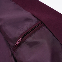 Vente en gros d'usine de blazers ajustés OEM ODM avec logo personnalisé pour garçons et filles avec garniture blazer à badge d'uniforme scolaire veste rouge pour étudiant
