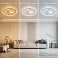 Plafonnier LED Zhongshan Playful Star and Cloud avec bordure incrustée de cristaux et motif créatif pour chambre d'enfant moderne
