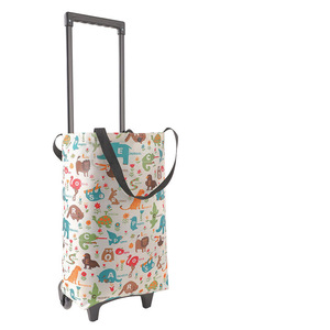 Carrito de compras plegable, portátil e impermeable con ruedas para supermercado y compras de comestibles - Product Image 1