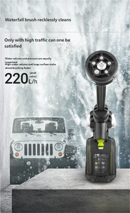 Pistolet à eau haute pression sans fil portable à batterie au lithium électrique ménager WU633, machine à laver de voiture multifonctionnelle - Product Image 6