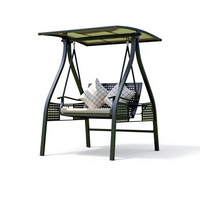 Fauteuil Suspendu Solaire Moderne en Aluminium pour Extérieur, Balançoire Double, Mobilier de Jardin, Cour, Hôtel, Patio, avec Coussin Étanche, Fauteuil Œuf