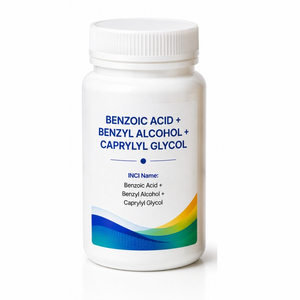 Mélange de conservateurs liquides cosmétiques à base d'acide benzoïque, d'alcool benzylique et de caprylyl glycol pour les soins de la peau et des cheveux - Product Image 2