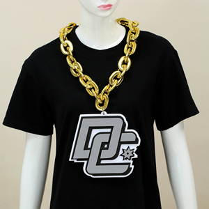 Collar de espuma <span class=keywords><strong>EVA</strong></span> con logotipo 3D personalizado para equipos deportivos, collar grande con cadena de plástico dorada para aficionados - Product Image 2
