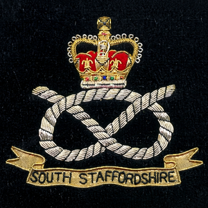 SCOTISH STAFFORD SHIRE High Quality Lace Embroidered Patch <b>Sew</b>-On Fabric Badge Circular Luxury Design for Garment - Product Image 1