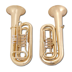 <span class=keywords><strong>Tuba</strong></span> Baja en Sib, Nueva, Lacada en Oro, con Cuatro Llaves Planas, VTU-E110, para Banda de Música, para Principiantes y Profesionales - Product Image 1