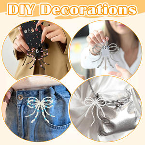 Ornements de <span class=keywords><strong>chaussures</strong></span> en PVC de mode fleurs de <span class=keywords><strong>chaussures</strong></span> arcs de perles faits à la main <span class=keywords><strong>chaussures</strong></span> de sport et bottes décorations de boucle avec accessoires de fleurs - Product Image 4