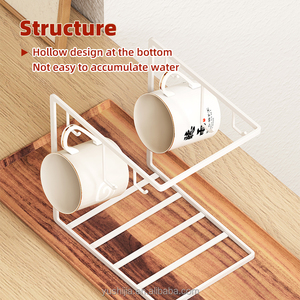 Mug Holder Home Storage Kitchen Desk Metal Cup Storage Display Stand Rack Coffee Cup Mug Holder
