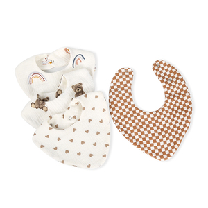 Diseño de <span class=keywords><strong>dibujo</strong></span> 6 capas Muselina Bandana Drool Baberos <span class=keywords><strong>para</strong></span> bebés Bufanda multiusos Baberos personalizados de algodón <span class=keywords><strong>para</strong></span> bebés - Product Image 1