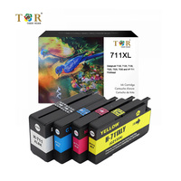 Cartucho de tinta TigerRoar para hp 711, compatible con HP DesignJet T100, T120, T125, T130, T520, T525, T530, cartucho para plotter t130, tanque de tinta 711