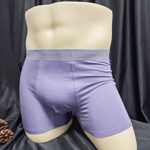 Calzoncillos bóxer sexys para hombre con logo personalizado, ropa interior masculina informal y formal, bajo MOQ, color liso - Product Image 1