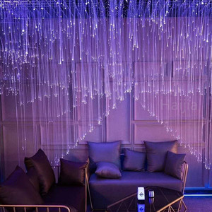 Khái Niệm Mới Được Yêu Thích Của Giới Trẻ Khái Niệm Dọc Sparkle Cáp Ánh Sáng Điểm Pendent Sợi Quang Đèn Trang Trí Ánh Sáng - Product Image 4