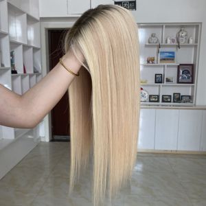 Peluca de Cabello Humano con Balayage Natural, Estilo Bob, sin Pegamento, Pre-Plucked, con Reflejos, Frente de Encaje HD, Lista para Usar # WCT3 - Product Image 6