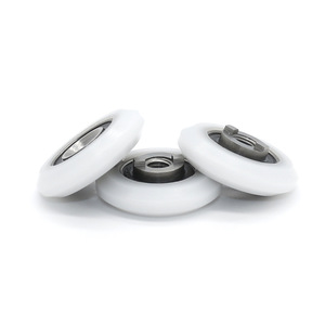 Poulie S688RS avec roulement en POM revêtu de plastique 5*25.4*8.1mm Rouleau rond Anneau intérieur saillant du rail - Product Image 3