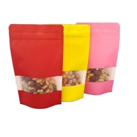 Groothandel Goedkope Mat Zwart Geel Blauw Roze Groen Oranje Paars Gekleurde Rits Kraft Papieren Zakken Fabrikant Fabrieksleverancier