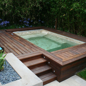 Piscine hors sol en verre épais, fibre de verre, bois, acrylique personnalisé, fenêtre, jardin, cour, piscine extérieure, cadre en acrylique - Product Image 1