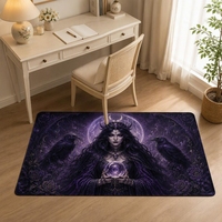 Tapis en velours imitation cristal Witch Queen pour chambre à coucher magique