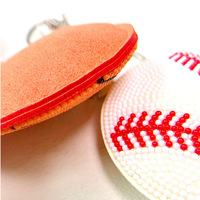 Porte-clés perlé en forme de fruits (Fraise, Ananas, Citron, Cerise, Pastèque), breloque de sac perlée, pendentif porte-clés en métal tendance pour cadeau