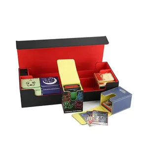 Mtg 데크 박스 600 보드 게임 스토리지 박스 매직 카드 플립 Tcg 스토리지 탑 로더 데크 박스 Tcg