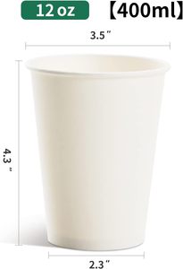 Best Selling 12oz 16oz Biodegradable Craft Paper Single Wall Hot/Cold Drink <b>Cups</b> for Energy Drinks Carbonated Mineral Water - Product Image 3
