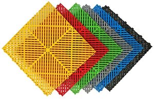 Dalles de sol de <span class=keywords><strong>garage</strong></span> modulaires colorées et emboîtables, tapis de sol en plastique industriel pour <span class=keywords><strong>garage</strong></span>, atelier de détail automobile - Product Image 2