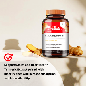 Extrait naturel de curcuma <span class=keywords><strong>en</strong></span> capsules de curcumine pour la mobilité des articulations et le soulagement de la douleur, soutien OEM ODM, complément pur de curcuminoïdes - Product Image 2