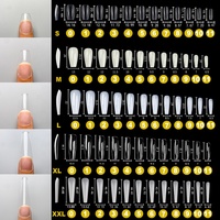 MyBeautyNails Gel Nail Tip Extension Pro Kit couverture complète Press On Nails Clear Apres Gel X Jelly Gelly Tip Gel Nail Tip