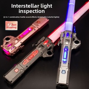 Espada Láser Telescópica Star Light, Juguete Dos en Uno, Cambio de Color con Presión, Recargable, de Plástico, con Explosiones, para Niños de 8 a 13 Años, Unisex - Product Image 4