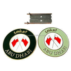 Broche de Esmalte Suave con Diseño de Halcón de Abu Dabi, Emiratos Árabes Unidos <span class=keywords><strong>2023</strong></span>, 25 mm, Color Negro, Chapado en Níquel Negro - Product Image 6