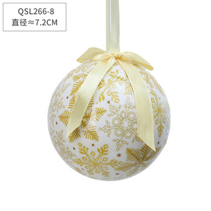 Venta caliente Bolas de Navidad Adornos de árbol de Navidad Bola de espuma de plástico personalizada con patrón Adorno de bolas colgantes de Navidad - Product Image 2