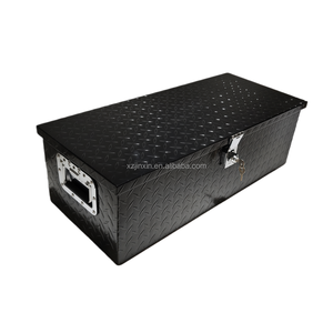 Boîte à outils en aluminium imperméable à motif diamant pour le rangement extérieur des véhicules - Product Image 6