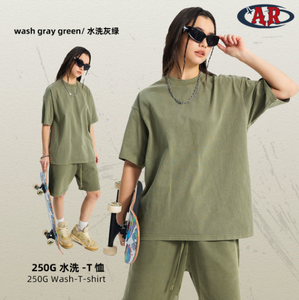 Camisetas de Algodón 100% de Estilo Retro y Moderno, Camisetas Extra Grandes con Lavado Ácido, Camisetas al por Mayor con Logotipo Personalizado - Product Image 3