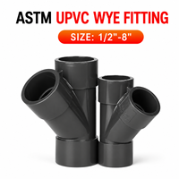 UPVC Y-Stück nach amerikanischem Standard, Abflussrohr-Verbindungsstück, Schnellanschluss-PVC-Rohradapter