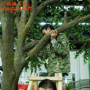 Grand <span class=keywords><strong>olivier</strong></span> artificiel de 18 pieds, plante ficus, fibre de verre, tronc d'arbre, arbre artificiel pour la décoration intérieure ou paysagère - Product Image 2