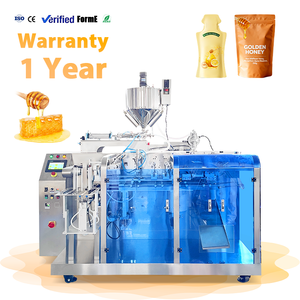 Máquina de llenado y sellado automático de bolsas irregulares Doypack para miel, salsa de tomate y mantequilla de cacahuete, que ahorra trabajo. - Product Image 1