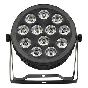 Luz LED Par Delgada <span class=keywords><strong>de</strong></span> 12x18W con Anillo Halo RGBW 4 en 1, Foco LED Par para Bodas, Fiestas, DJ, Discoteca, DMX512, Luces LED Planas <span class=keywords><strong>de</strong></span> 12*18W - Product Image 2
