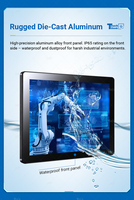 Panel PC Industrial Todo en Uno de 7-27 Pulgadas con Pantalla Táctil Capacitiva/Resistiva, Allwinner A133 Quad-Core, Sin Ventilador, para Automatización de Kioscos