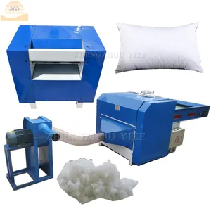 Otomatik pamuk ipliği açacağı atık sayfalar dolgu geri dönüşüm makinası polyester elyaf pamuk açılış yastık dolum dolum makinesi