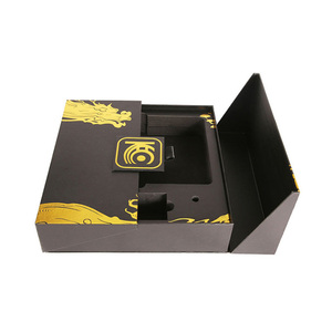Caja de Regalo Magnética de Doble Puerta Personalizada con Diseño de Dragón Dorado, Caja de Embalaje Cosmético para Fiestas - Product Image 2