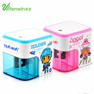 Tenwin 8003 Mignon Bande Dessinée Portable Batterie Cadeau <span class=keywords><strong>Électrique</strong></span> Taille-Crayon pour Enfants Enfants - Product Image 4