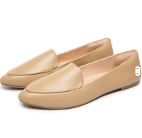Chaussures plates décontractées imperméables en cuir PU à bout pointu pour femmes, idéales pour le travail et la marche – Fabrication chinoise à prix abordable