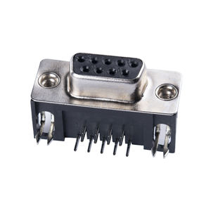 D-sub 9 Broches Femelle Connecteur À <span class=keywords><strong>Souder</strong></span> prise vga sub-d DR angle droit connecteur vga - Product Image 3