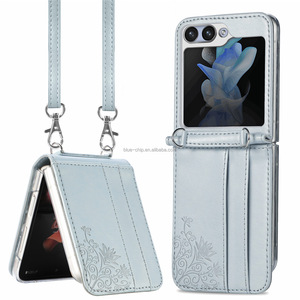 Portefeuille Anti Perte Coeur Antishock Crossbody Chaîne Chine Vente en Gros Téléphones Mobiles Cas Avec Sacs Suspendus Pour <span class=keywords><strong>Samsung</strong></span> Flip5/4 - Product Image 1