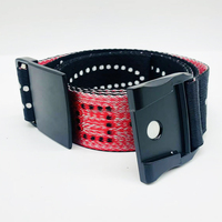 Ceinture tactique en tissu nylon tissé avec logo jacquard personnalisé 3CM, boucle magnétique, pour homme, idéale pour le sport et le ski