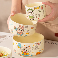 Keramik Cartoon Shin Chan Dreistufige 4-Fach Mikrowellengeeignete Frischhaltedose mit Deckel Obst Bento-Box