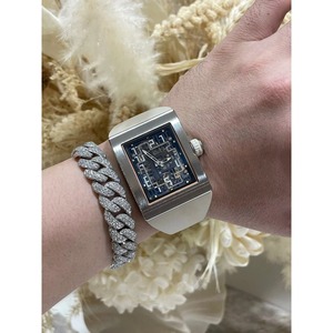 Reloj Mecánico Automático 1602 Clásico para Hombre, de Lujo, de Alta Calidad, Plateado, con Tourbillon, Resistente al Agua y a los Golpes, con Correa de Caucho - Product Image 3