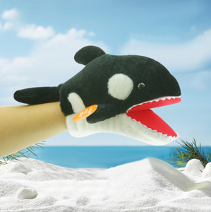 Marionnette de poignet requin mignonne en peluche, jouet doux animal marin, poupée en peluche éducative, jouet océanique, requin de simulation en peluche, cadeau pour enfants - Product Image 3