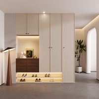 Meuble à chaussures minimaliste pour entrée avec tiroirs, armoire de rangement en bois pour chaussures et accessoires, mobilier de maison gain de place