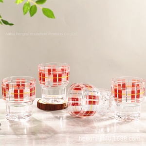 4 pièces imprimé verre tasse ensemble Portable ménage rince-bouche <span class=keywords><strong>pas</strong></span> <span class=keywords><strong>cher</strong></span> porcelaine tasse à café ensemble brossage activités en gros cadeau Option - Product Image 2