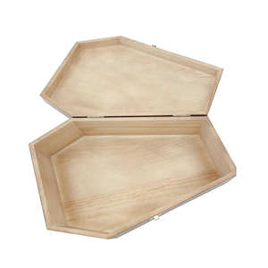 Bitmemiş ahşap biyobozunur çevre dostu evcil hayvan vazosu tabut köpekler ve kediler için çağdaş gözyaşı şekli kremasyon <span class=keywords><strong>Urn</strong></span> - Product Image 5