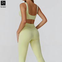 Ensembles de yoga pour femmes, tenues de sport décontractées, soutien-gorge de sport à bretelles, leggings de fitness, Deheng 2026, nouveaux vêtements de sport